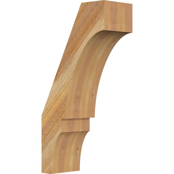Ekena Millwork 6"W x 12"D x 24"H Balboa Rough Sawn Knee Brace, Western Red Cedar BRC06X12X24BOA00RWR - main